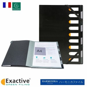 EXACOMPTA A4 書類整理 ファイル 【9分割】 ハーモニカ（フランス・輸入・文房具）