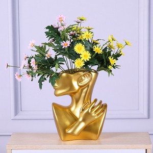 創造的なシンプルな樹脂工芸品の肖像画の花瓶 YMA761