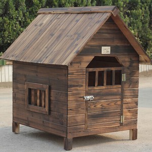 犬舎/猫舎 犬小屋/猫小屋 ペット屋 PET HOUSE DIY組み立て　木製 ドア付き 室内屋外犬舎