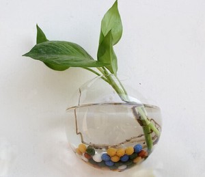 創意壁ガラス花瓶壁掛水槽吊り下げ式水培養花瓶 YWQ649