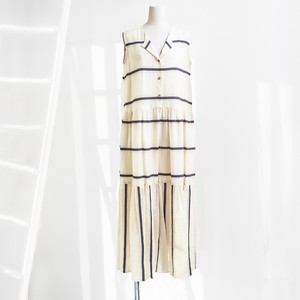AL Switching Stripe One-piece Dress Italy Fabric