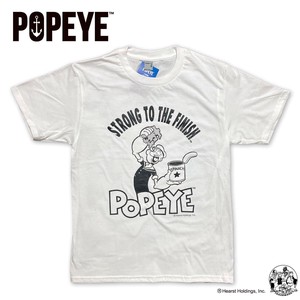 POPEYE Tシャツ THE STRONG TO THE FINISH メンズ 半袖 アメカジ 白T ブランド おしゃれ かっこいい 人気