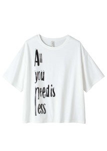 【2022春夏新作】オーガニックコットン天竺メッセージビッグTシャツ