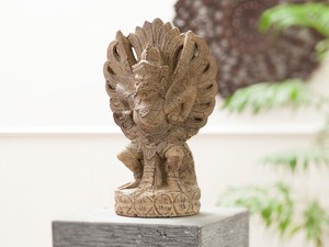 Stone Statue Guardian Angel Antique Brown