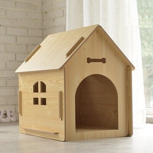 犬小屋/猫小屋 ペット屋 PET HOUSE 木製犬舎/猫舎 室内屋外犬舎/猫舎 DIY組み立て LZW12