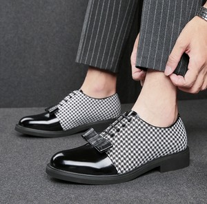 Houndstooth Pattern Business Shoes 8 2 6