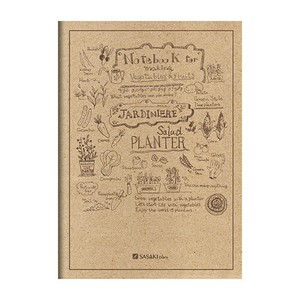 【佐々木印刷】ノート プランター菜園ノート B5  PN64