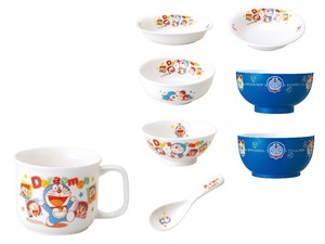 Doraemon Children Plates Mug Fruit Curry Ramen Donburi Bowl China Spoon Soup Bowl Bowl