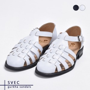 SVEC Sandals White black Genuine Leather Ladies'