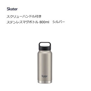Water Bottle sliver Skater 800ml
