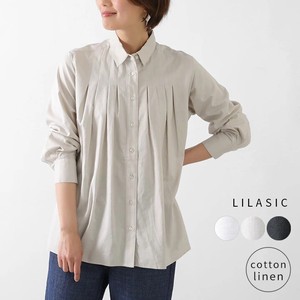 Button Shirt/Blouse Shirtwaist A-Line Cotton