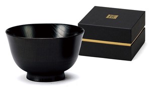 漆器 伝 TSUTAE 汁椀 黒 [lacquerware kitchenware made in Japan tableware]