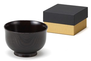 漆器 山中塗 欅汁椀(黒) [lacquerware kitchenware made in Japan tableware]
