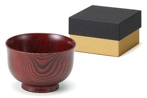 漆器 山中塗 欅汁椀(朱) [lacquerware kitchenware made in Japan tableware]