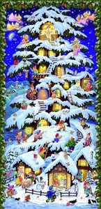 【4/30まで予約販売】アドベントカレンダー 大きなツリーハウス【クリスマス/受注発注商品/ドイツ製/】
