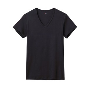 YG/COTTON100％　フライス　VネックTシャツ