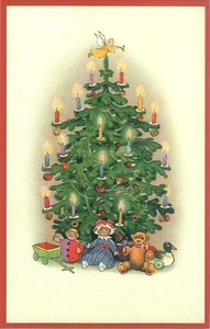 【5/6まで】クリスマス ポストカード クリスマスツリー【受注発注商品/ドイツ製】