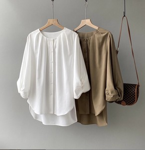 Button Shirt/Blouse Lantern Sleeve Design Simple