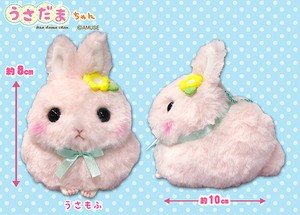 "Usadama-chan" Rabbit Soft Toy Flower Size LMC Peach