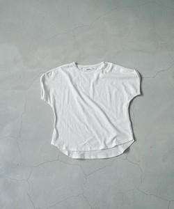ピュアコットンオーバーサイズフレンチスリーブTシャツ