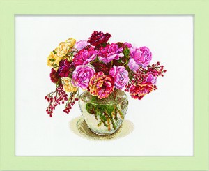 COSMO Stitching With Fujico Collection ~ Flower Arrangement With Various Rose ~