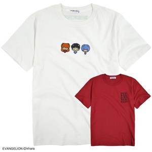 T-shirt Evangelion T-Shirt Printed L Embroidered Men's