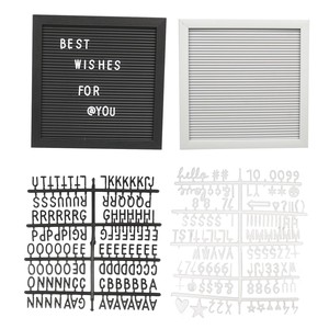 Letter Board Alphabet Parts Ornament Attached Black White Decoration Stationery American