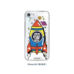 BOOGIE WOOGIE オーロラケース Kitty Rocket【 iPhone SE 3 、SE 2 】