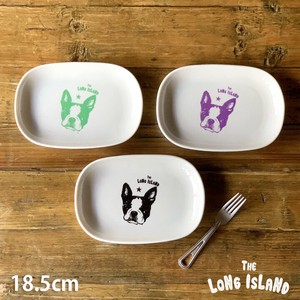 French Bulldog Square Cake Plate Pottery Plates Outlet Big Face 3 Types