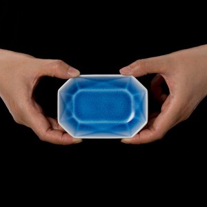 Arita Jewel Small Side Plate / Octagon Blue