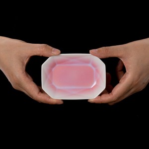 Small Plate Jewel Pink arita
