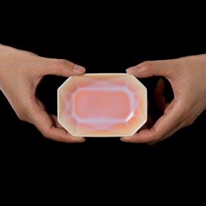 Arita Jewel Small Side Plate / Octagon Orange