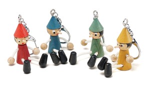 Key Ring Key Chain Pinocchio Made in Italy