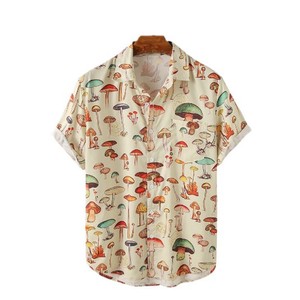 Button Shirt Bird Summer