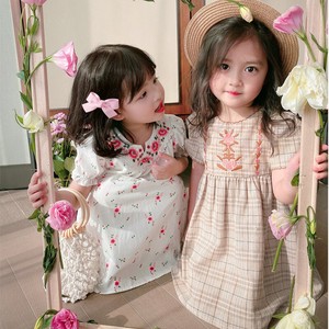Kids' Casual Dress Embroidered Kids