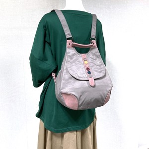 Water-Repellent Nylon Dot Coron Backpack