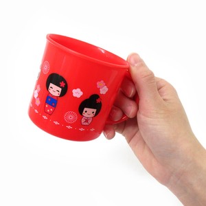 Cup Red Kokeshi Doll