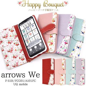 Smartphone Case 5 1 1 10 1 Happy Bouquet Notebook Type Case