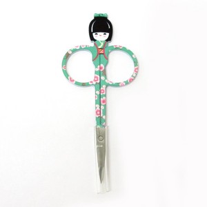 Nail Clipper/Nail File Kokeshi Doll Kimono Green
