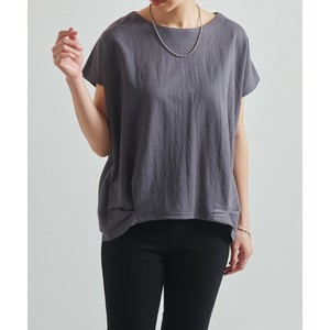 ★クールタッチカノコ 裾タックフレンチスリーブカットソー　 SS　接触冷感