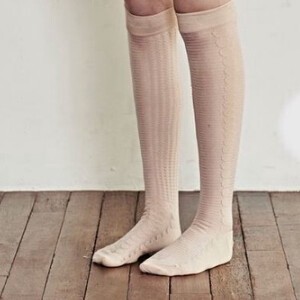 Ankle Socks Beige Socks Ladies' Made in Japan