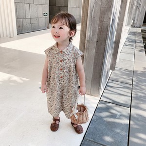 Kids' Overall Floral Pattern Kids