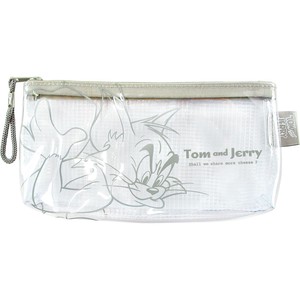 Small Item Organizer Tom and Jerry Mesh Flat Pouch Clear