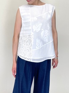T-shirt Patchwork Pullover Front Sleeveless