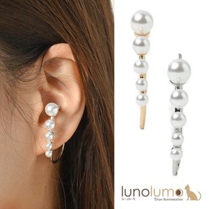 Clip-On Earrings Pearl Earrings sliver Ear Cuff Jewelry