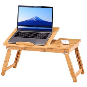 Notebook Computer Desk Bedstand Low Table Folded Multiple Functions Angle Adjustable