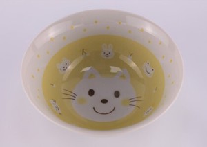 Mino ware Large Bowl Animal Cat Made in Japan