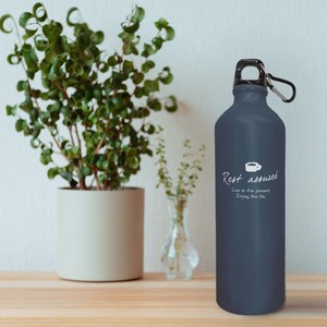 【即納可】アルミボトル 750ml 水素水 ボトル アルミ カラビナ付き ドリンクボトル 水筒