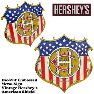Die Cut Boss Metal SH SH Hershey's Chocolate Tinplate Signboard