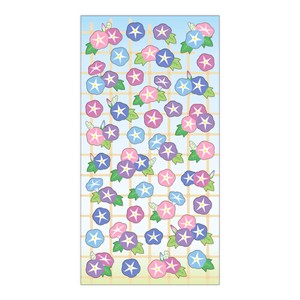 Summer selection sticker 81207 Japanese Paper Morning Glory / Seal Size :H175 x W90 mm